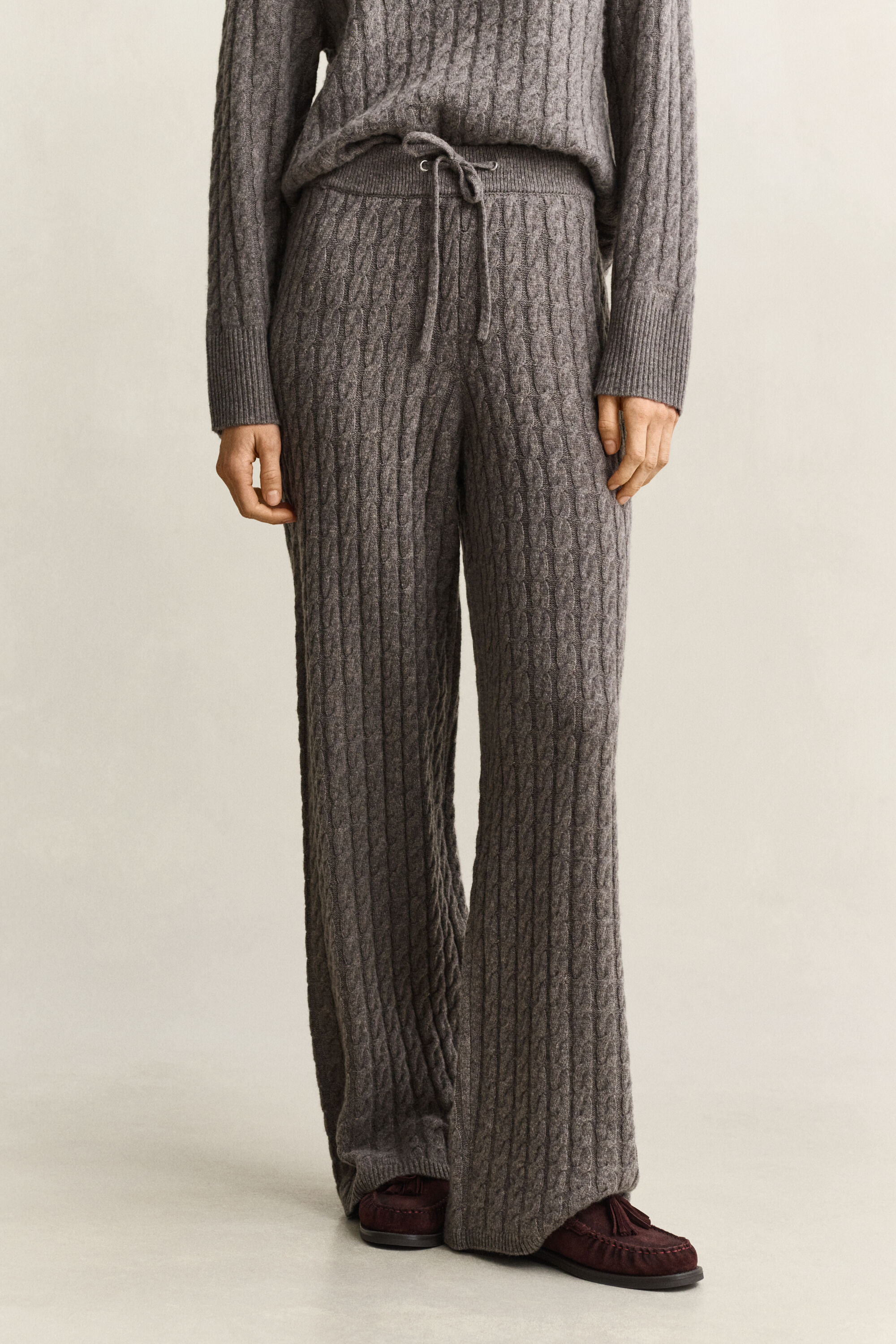 Wool Cashmere Blend Pants