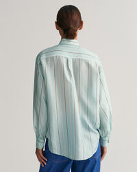 Silk Striped Bow Blouse