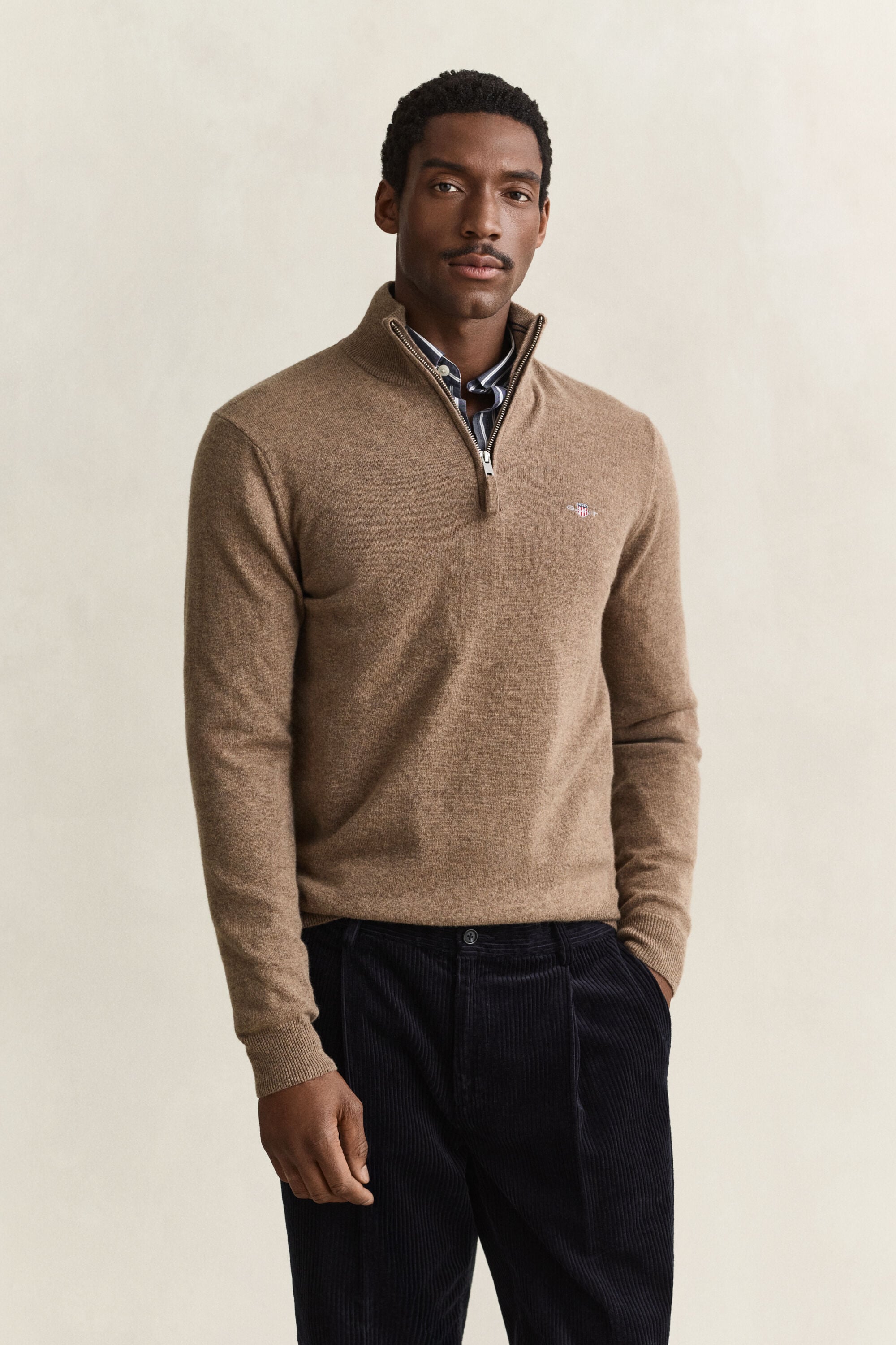 Lambswool Half-Zip Sweater