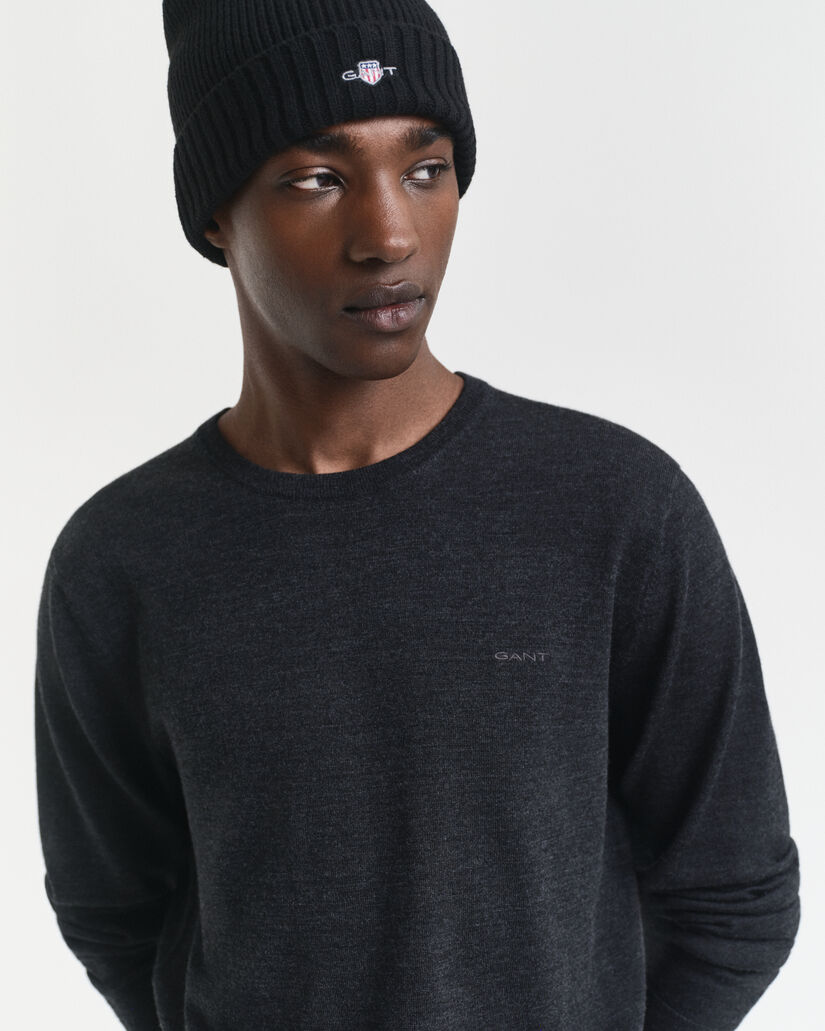 Merino Wool Crew Neck Sweater