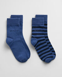 Kids 2-Pack Striped Socks