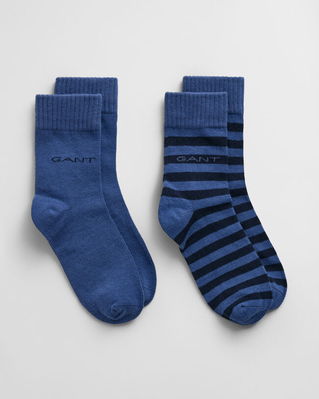 Kids 2-Pack Striped Socks