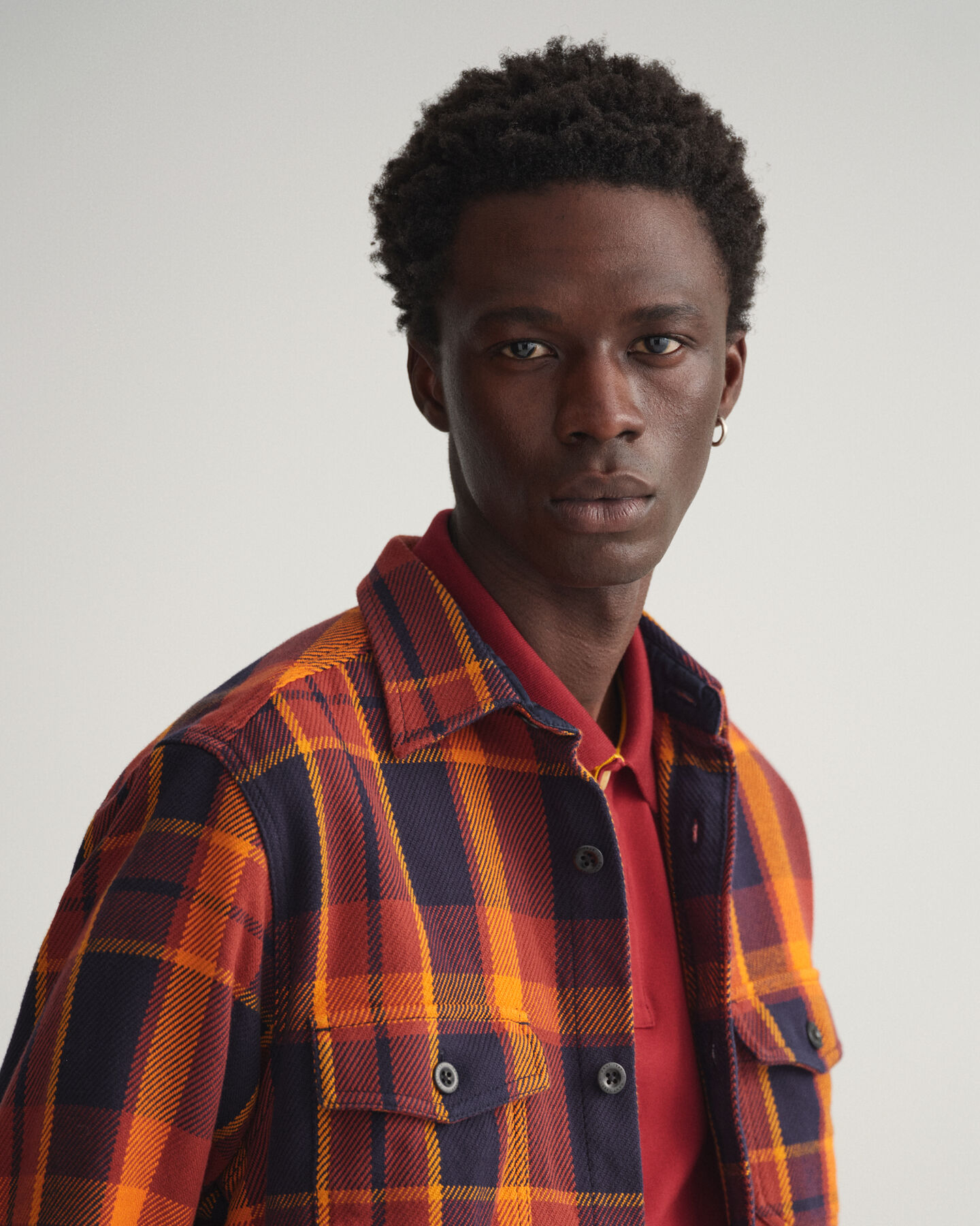 Heavy Twill Check Overshirt