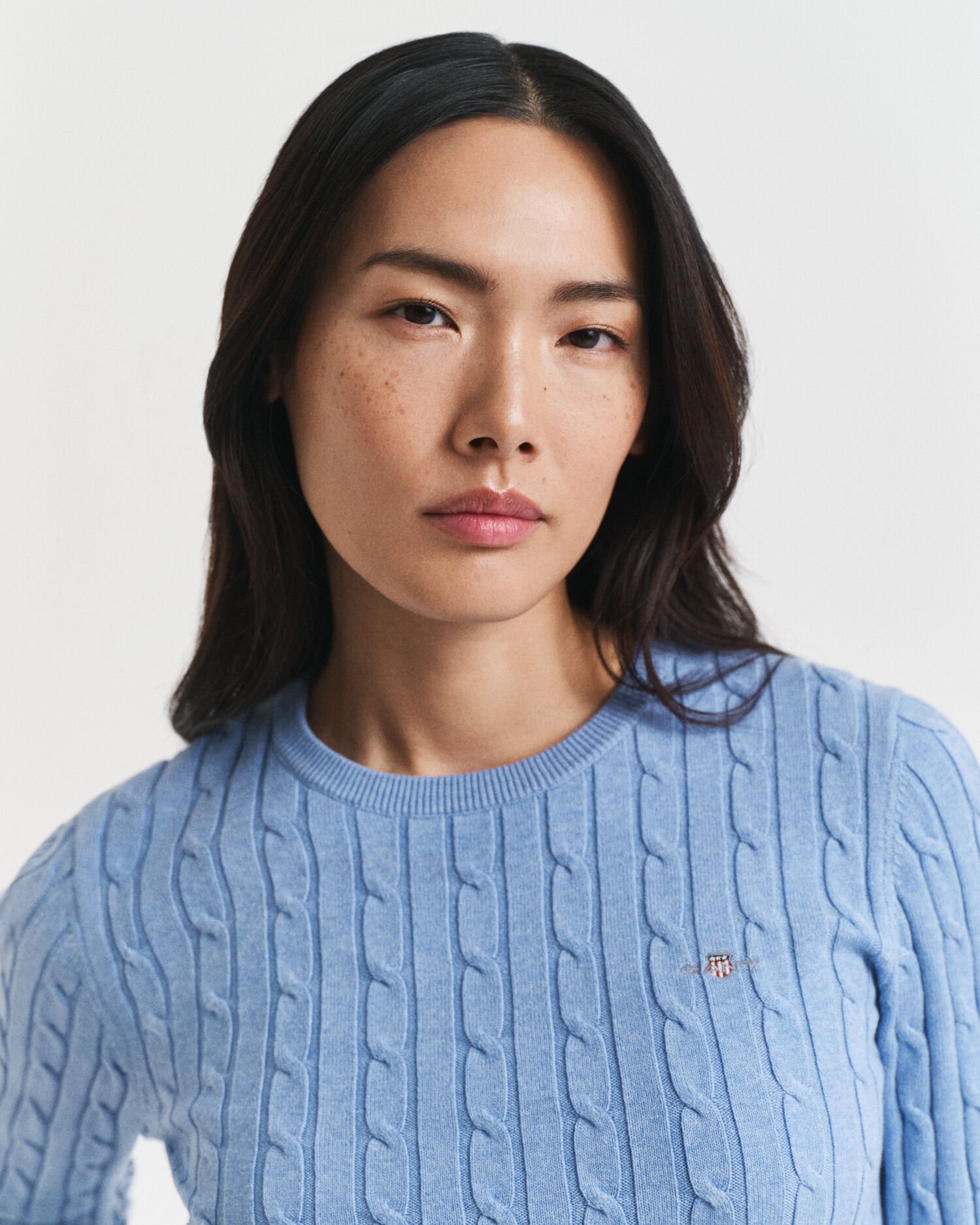 Cable Knit Crew Neck Sweater