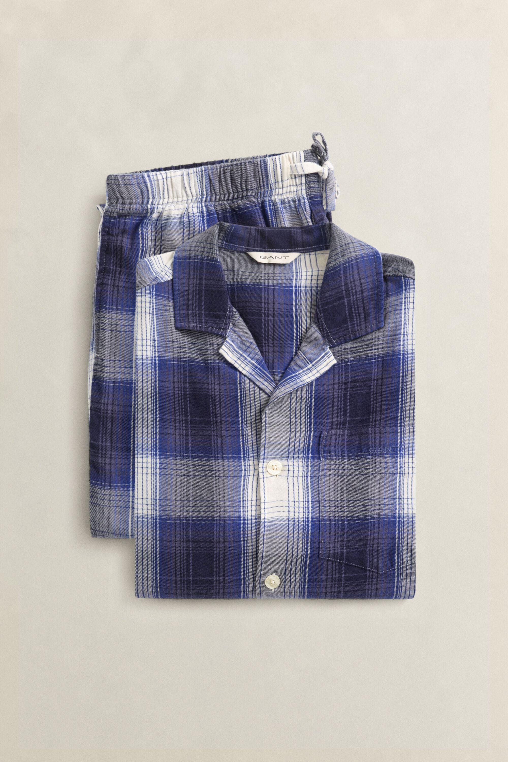 Checked Flannel Pajama Set Gift Box