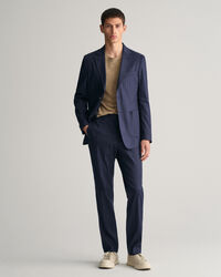 Slim Fit Cotton Linen Suit Pants