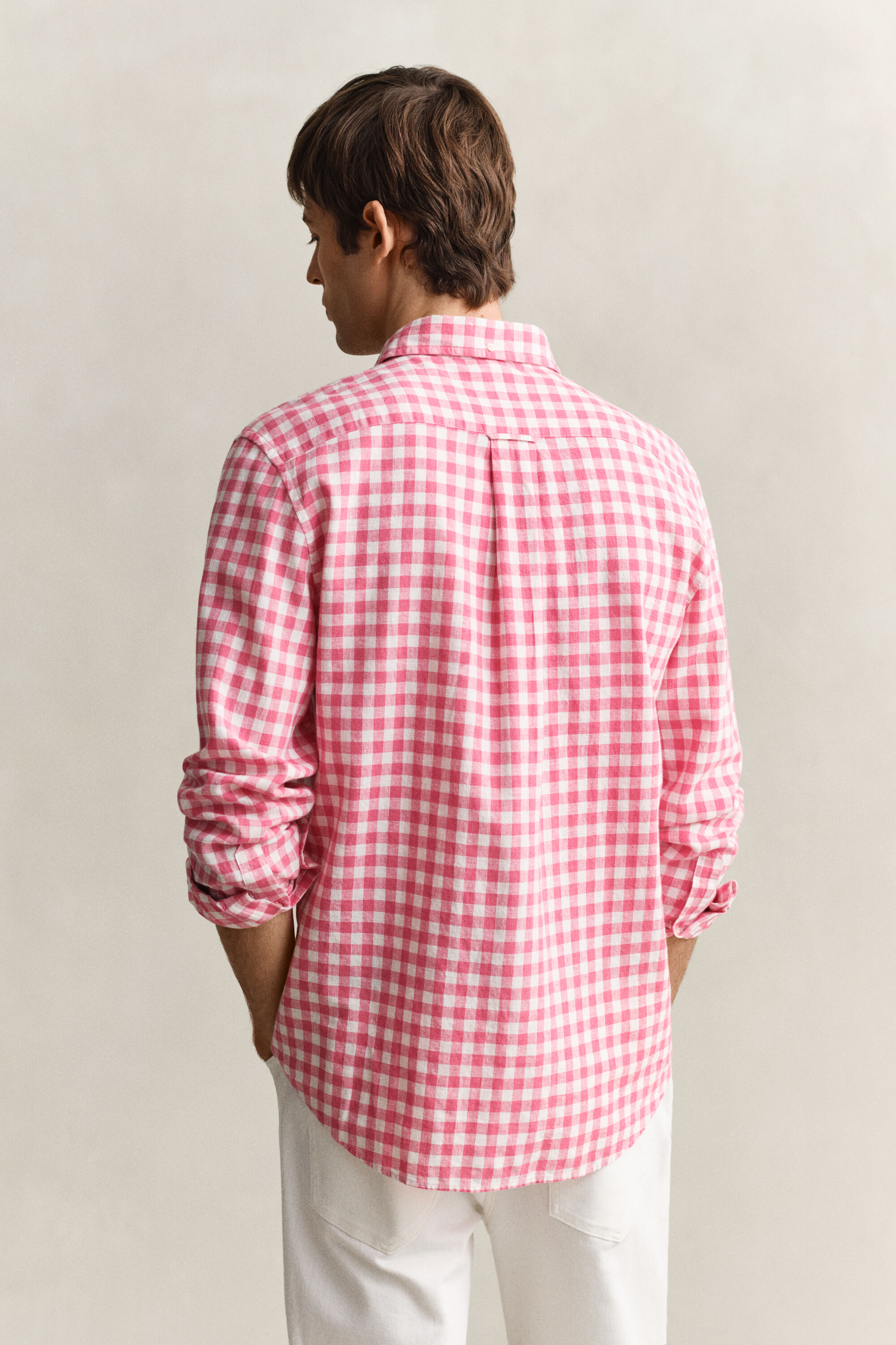 Gingham Linen Blend Shirt