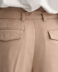 Wide Leg Cropped Belted Pants