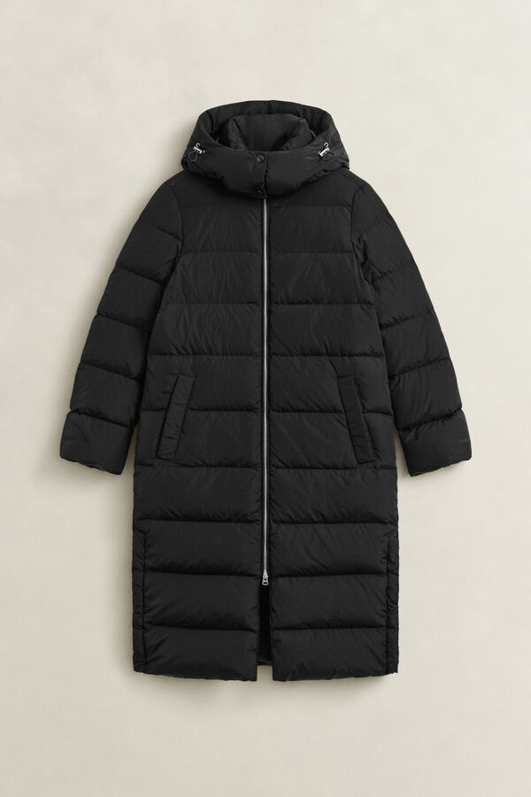 Long Down Coat — BLACK