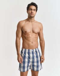 2-Pack Check & Solid Boxer Shorts