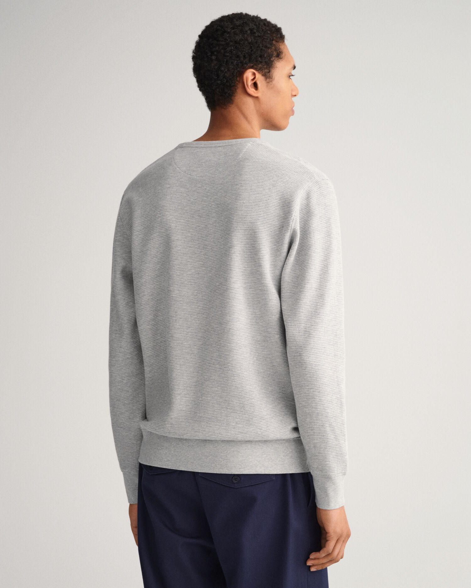 Waffle Crew Neck Sweatshirt - GANT