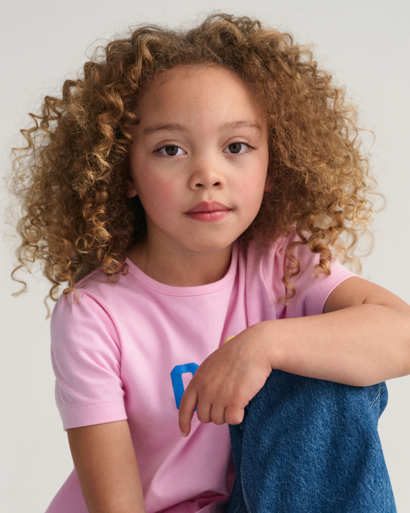 Girls GANT Print Jersey Short Sleeve Top