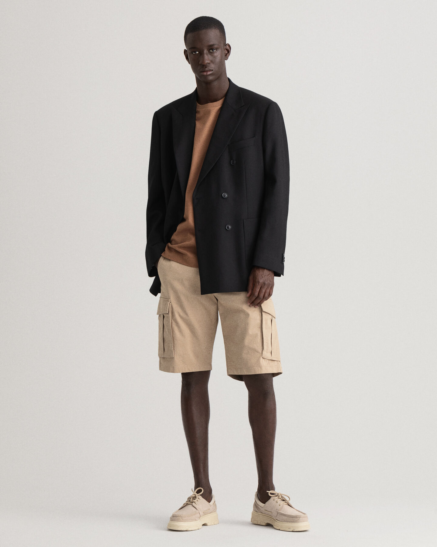 Relaxed Fit Twill Cargo Shorts