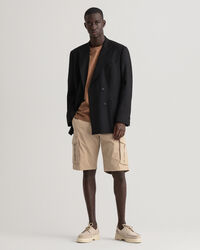 Relaxed Fit Twill Cargo Shorts