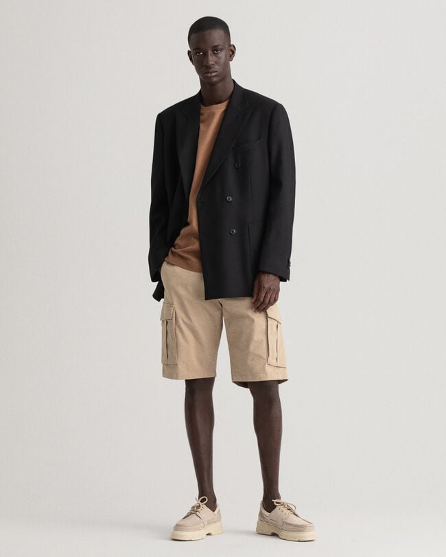 Relaxed Fit Twill Cargo Shorts