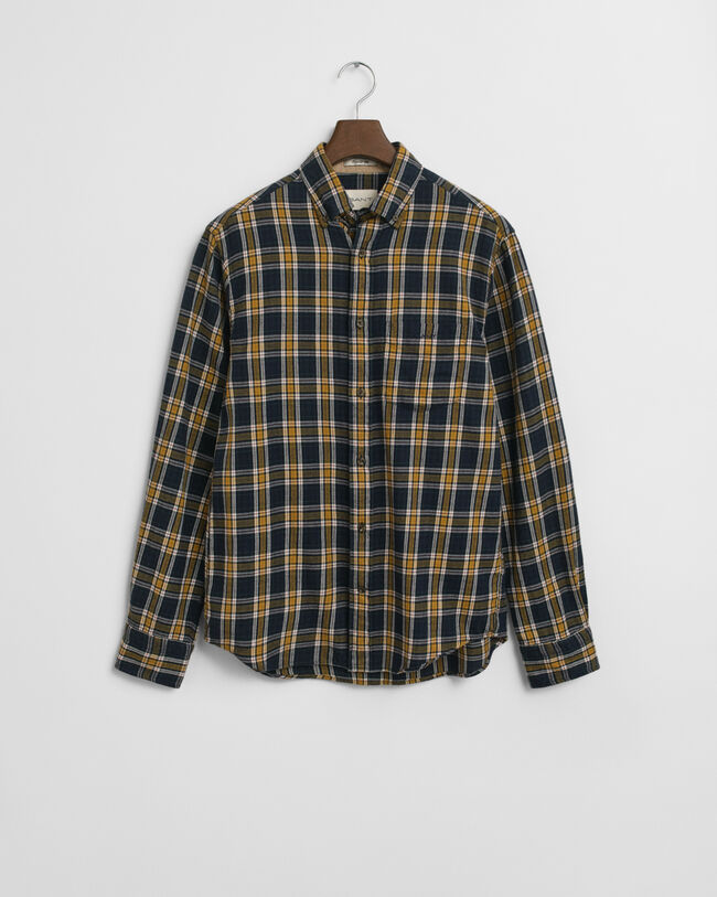 Regular Fit Checked Windblown Flannel Shirt