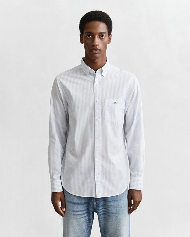 Regular Fit Classic Striped Poplin Shirt