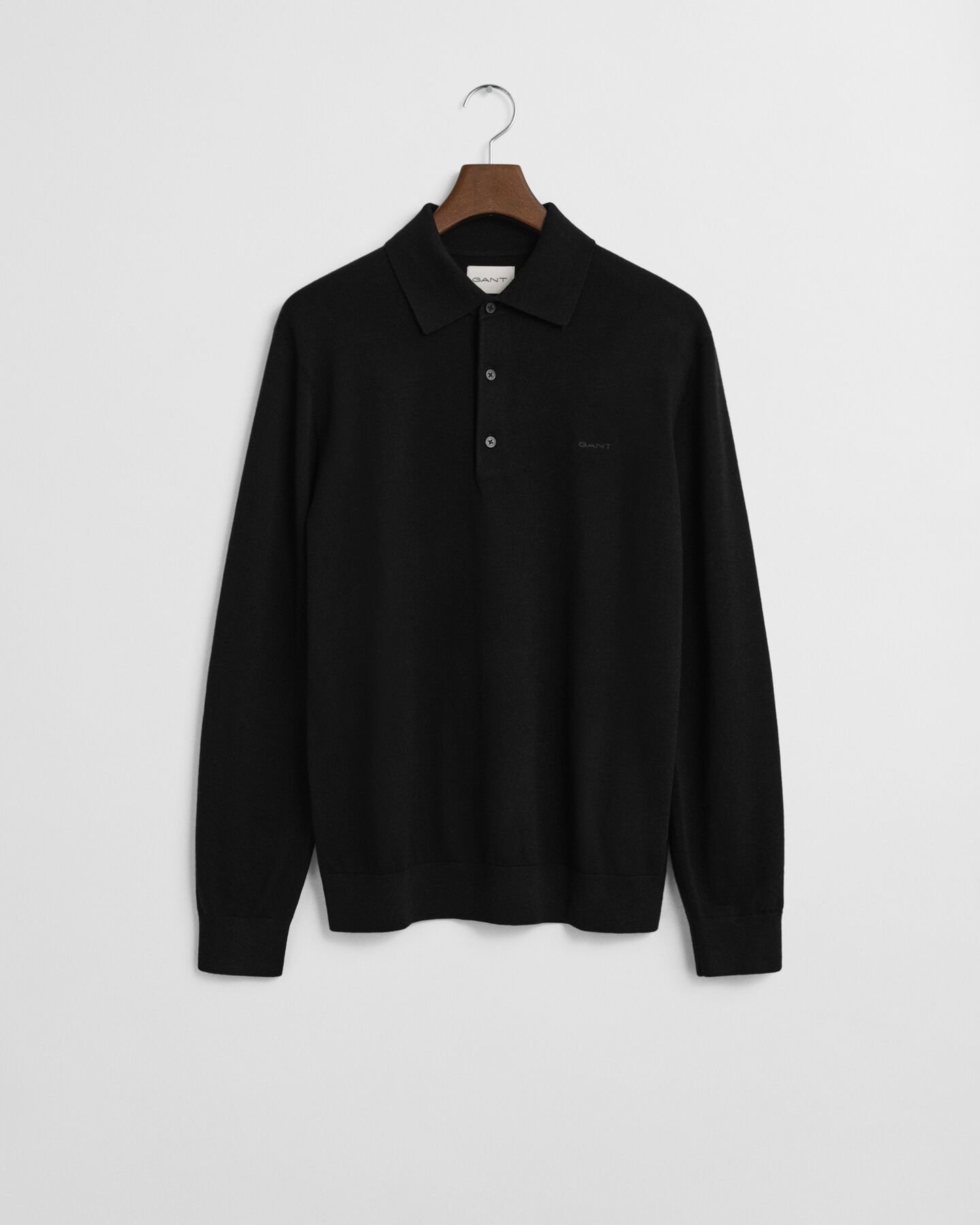 Extra Fine Merino Wool Polo Sweater