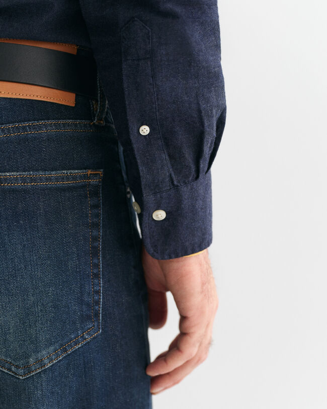 Regular Fit Flannel Melange Shirt