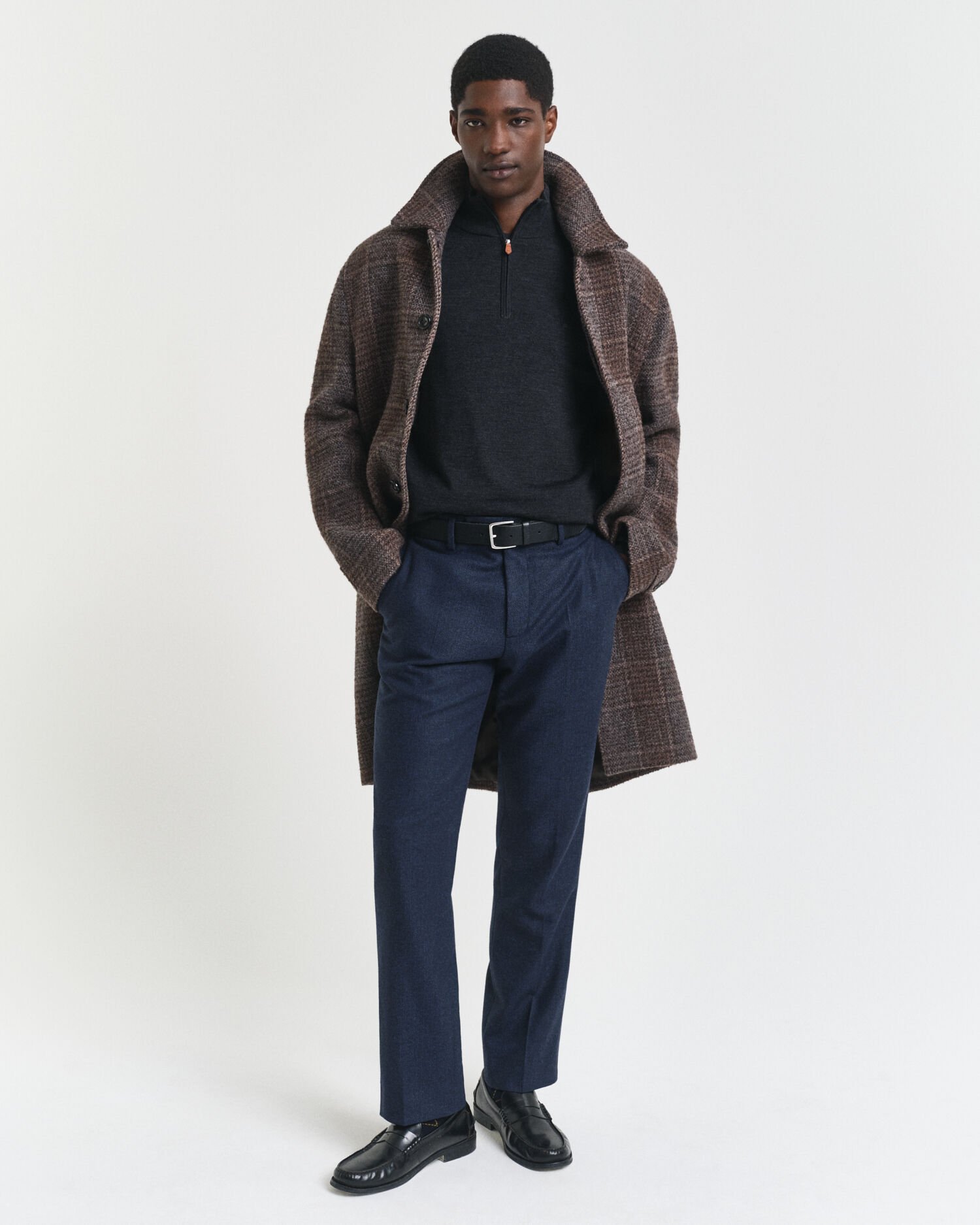 Extra Fine Merino Wool Half-Zip Sweater