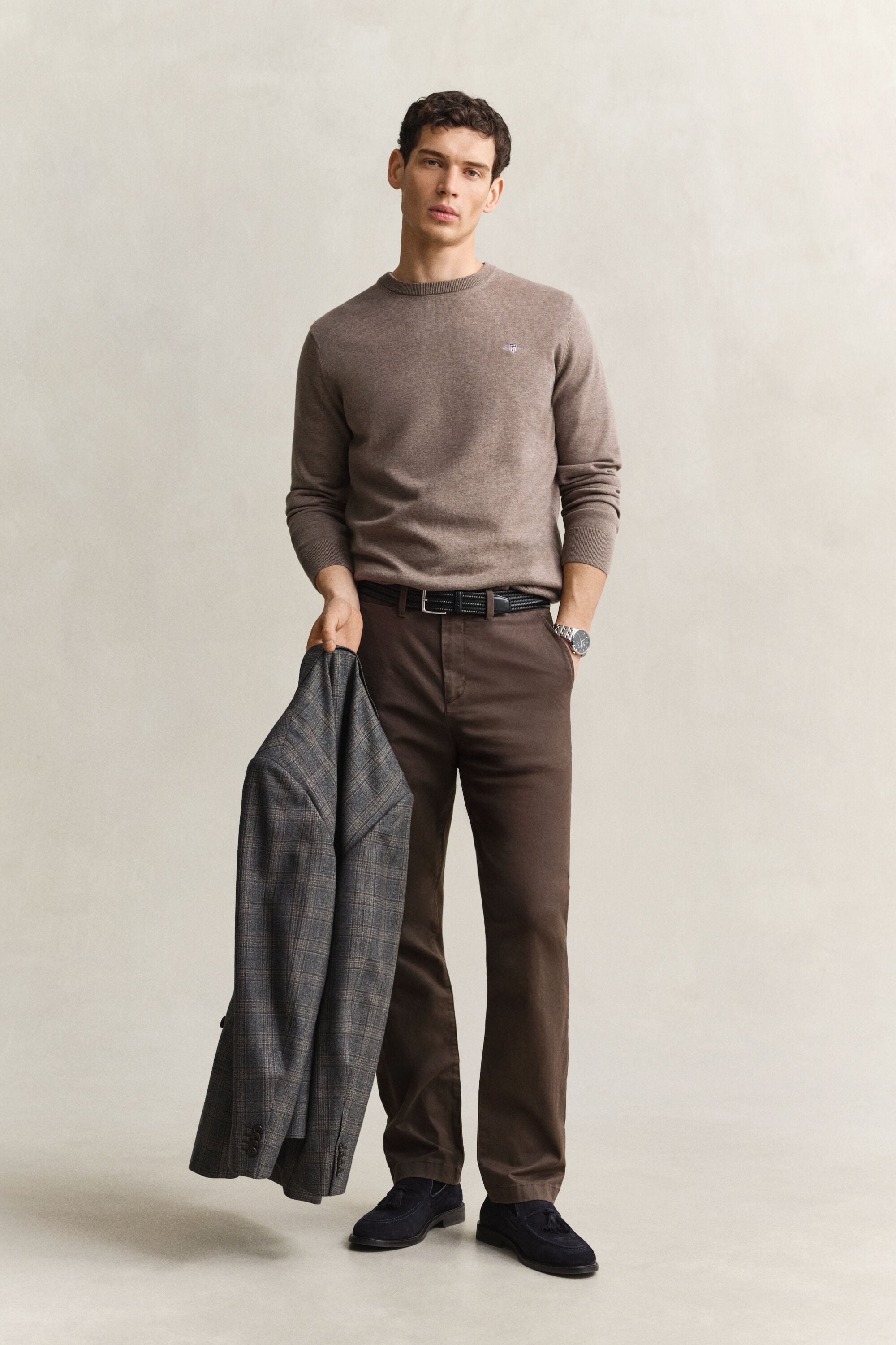 Classic Cotton Crew Neck Sweater
