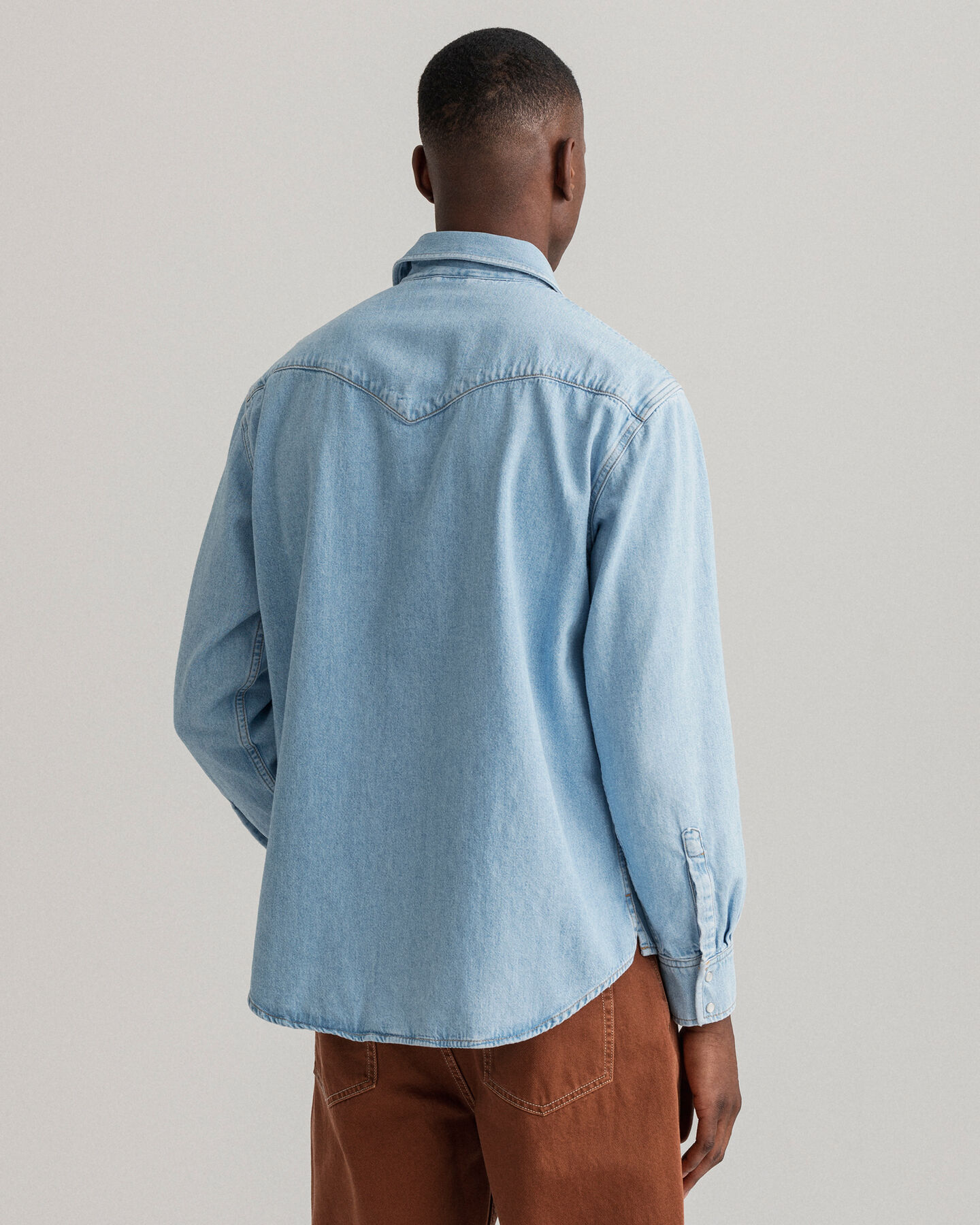 Relaxed Fit Western Denim Shirt