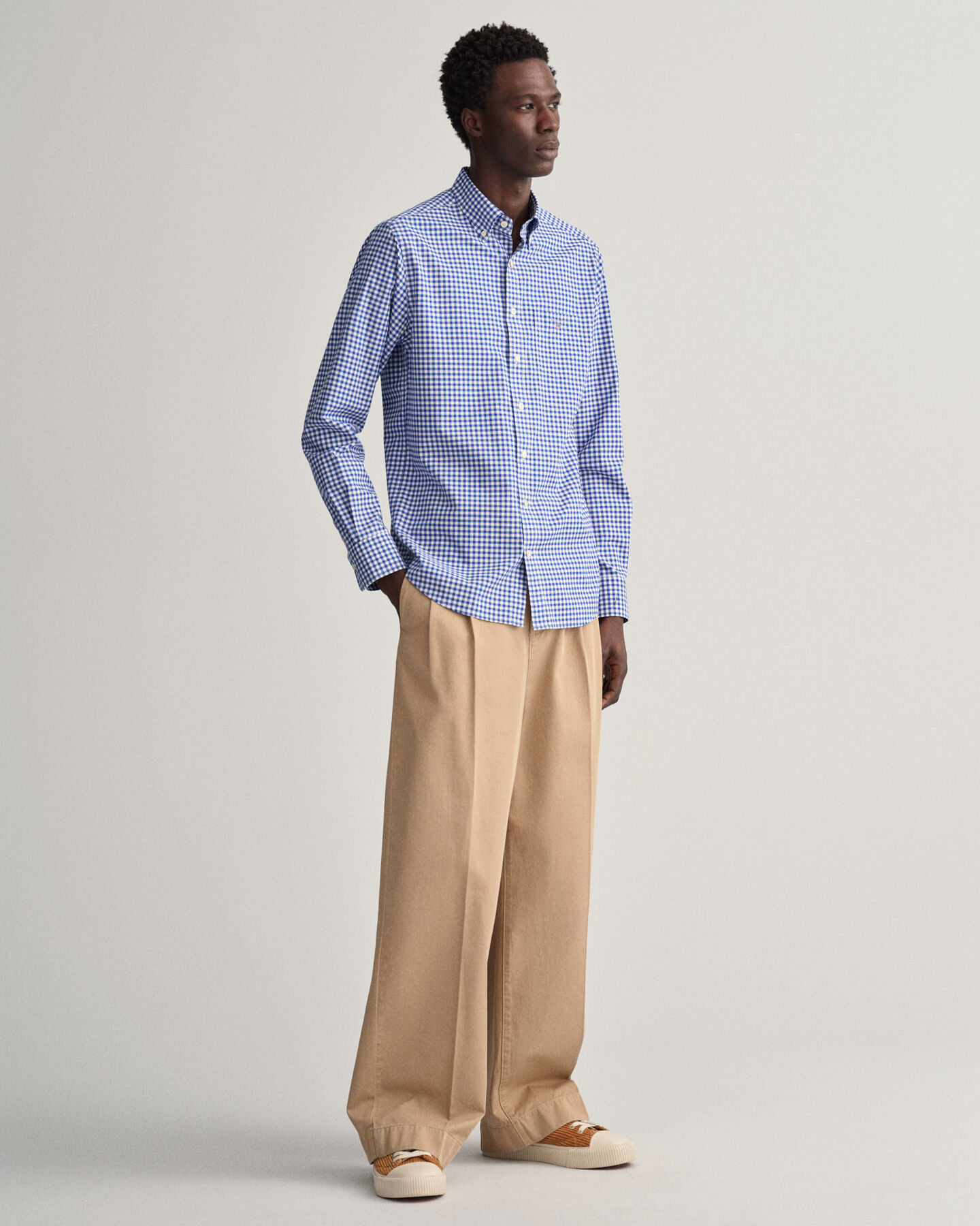 Regular Fit Gingham Broadcloth Shirt