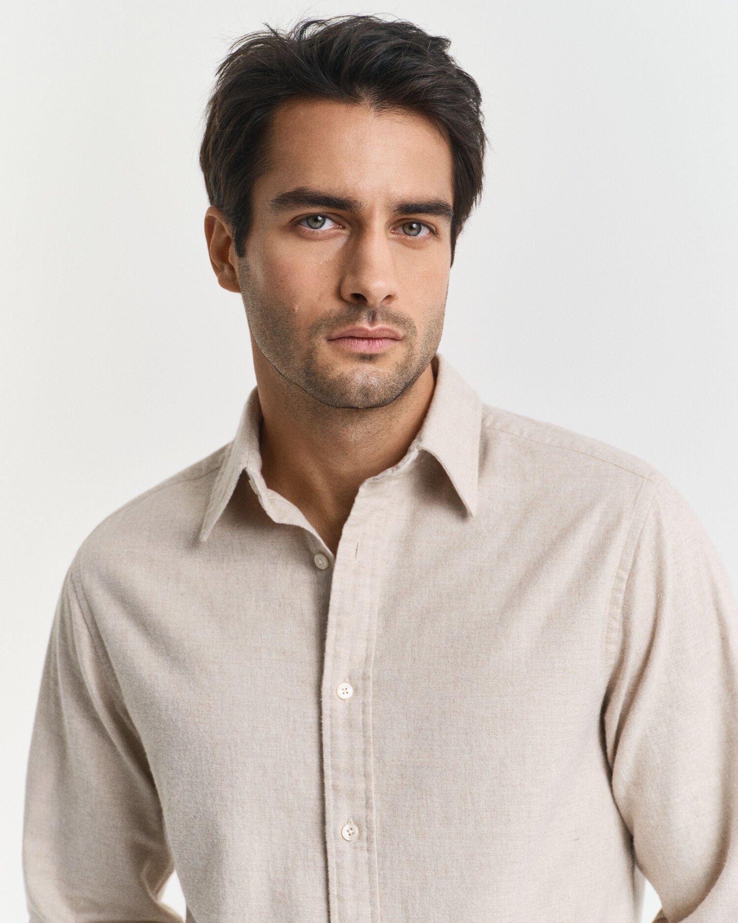 Regular Fit Melange Flannel Shirt