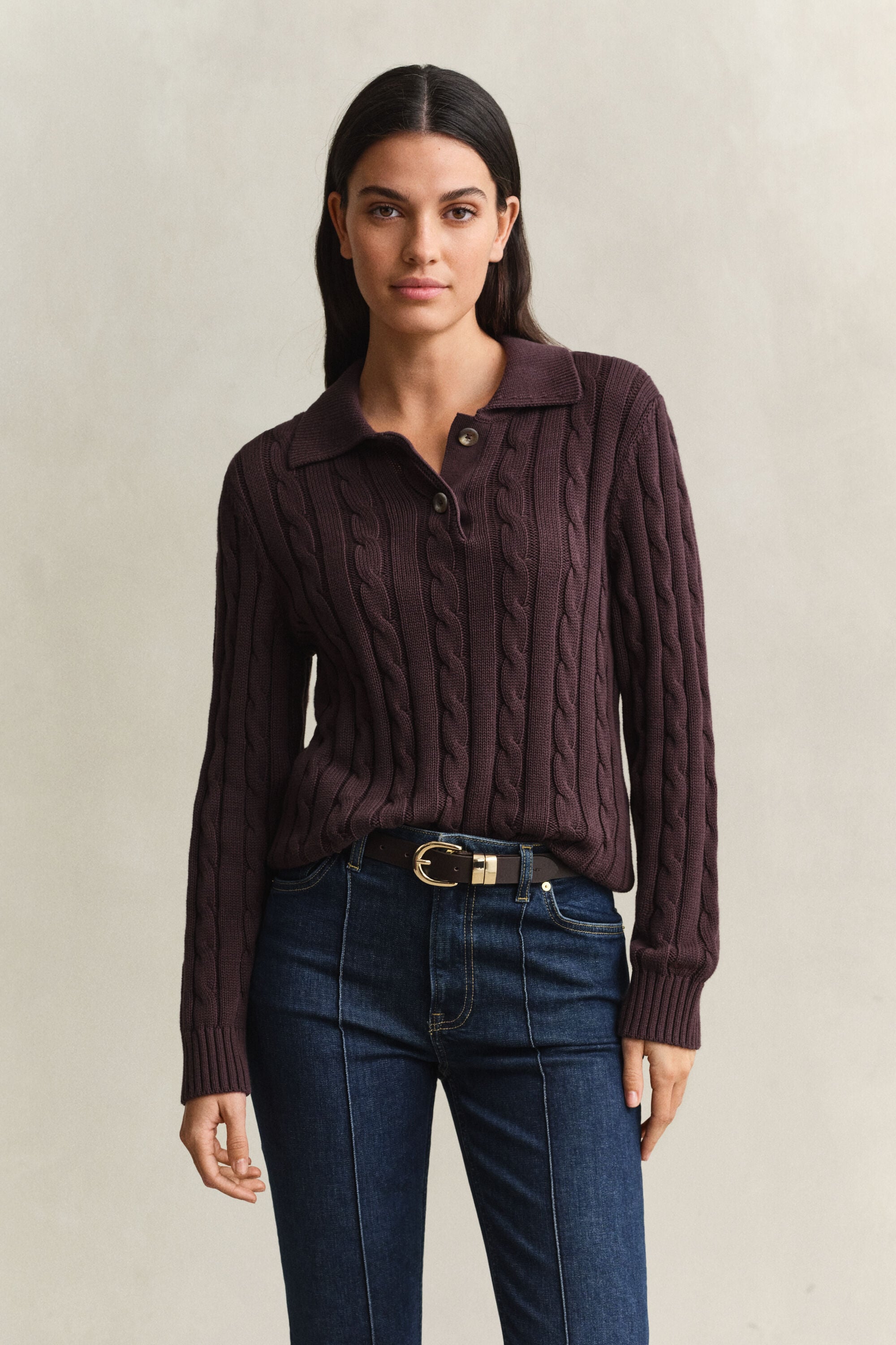 Cotton Cable Knit Sweater
