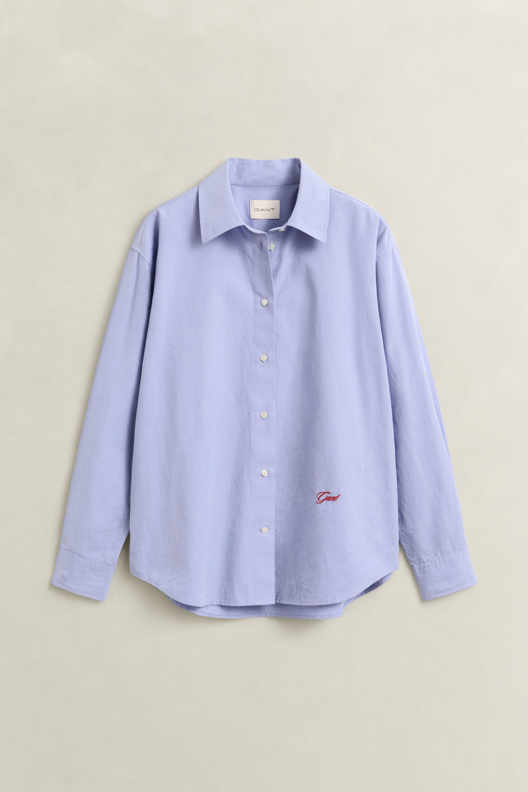 Relaxed Poplin Shirt — MISTY LAVENDER
