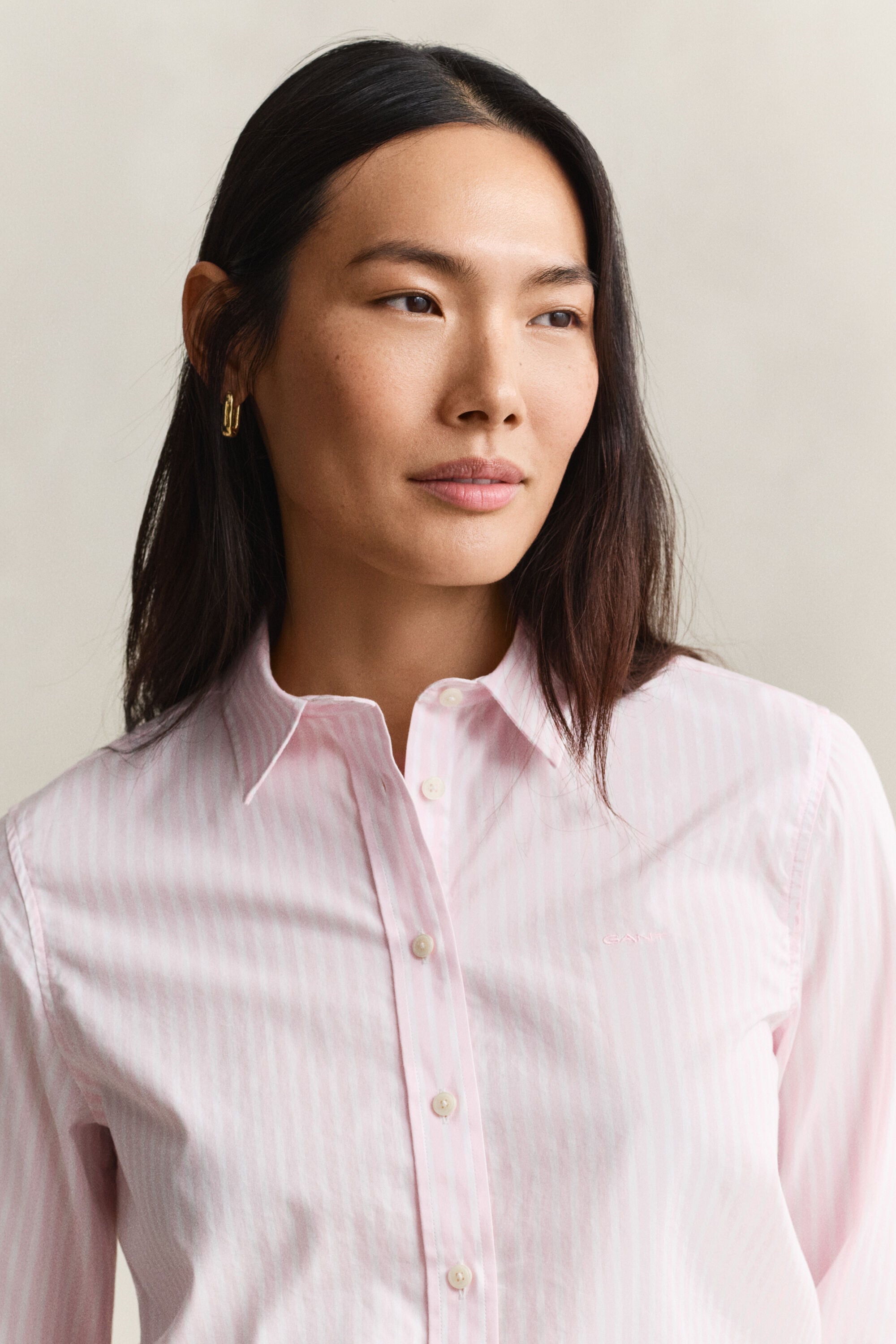 Regular Fit Striped Classic Poplin Shirt
