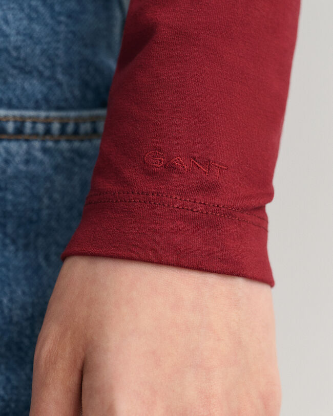 Jersey Long Sleeve Turtleneck Sweater