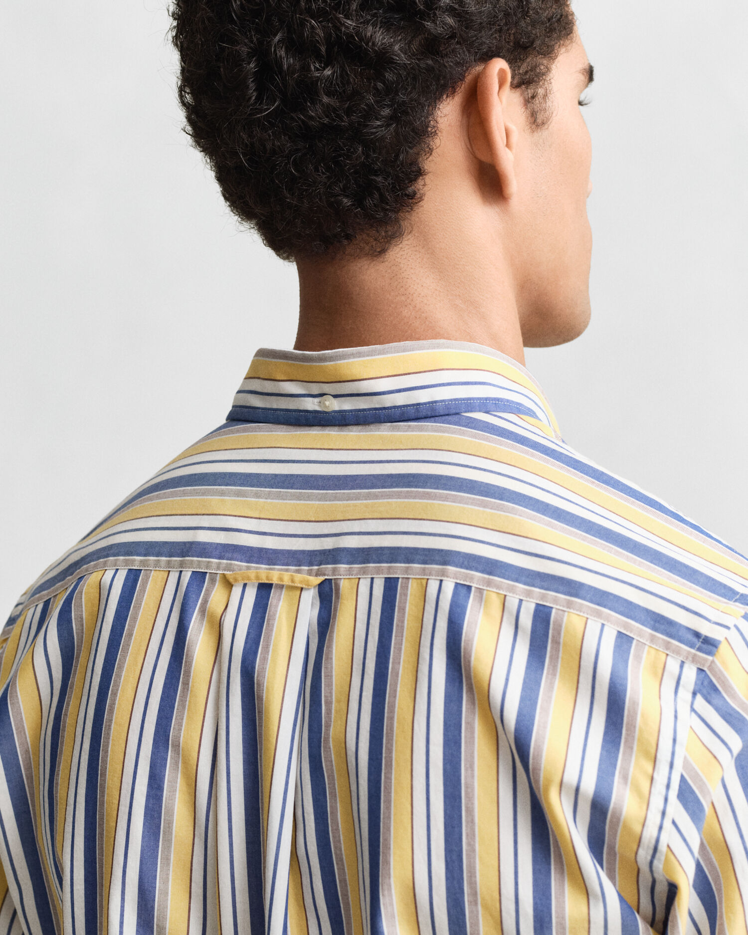 Regular Fit Striped Poplin Shirt — FADED SUNSET