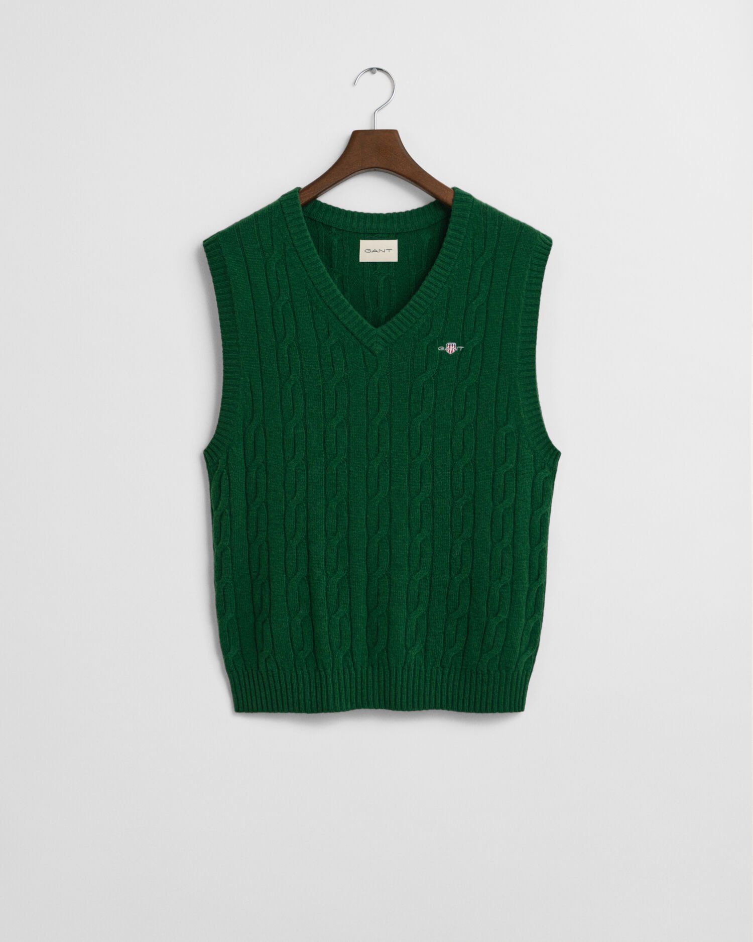 Lambswool Cable Knit Vest