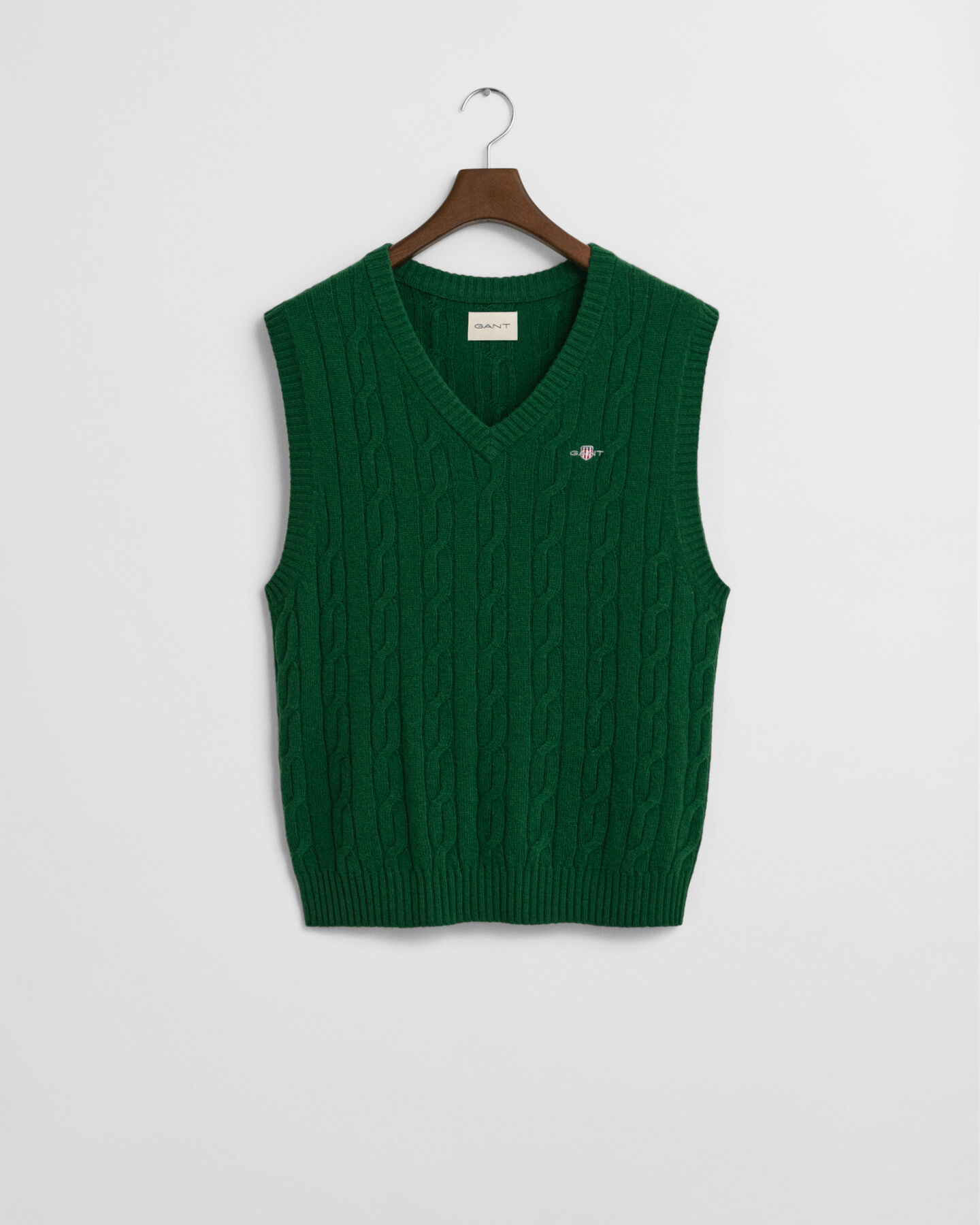 Lambswool Cable Knit Vest