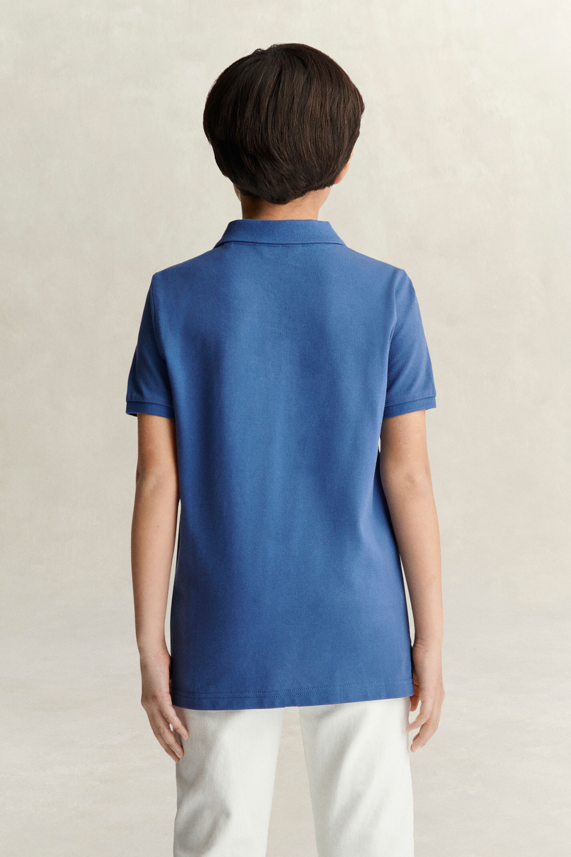 Teens Shield Polo Shirt — VINTAGE BLUE