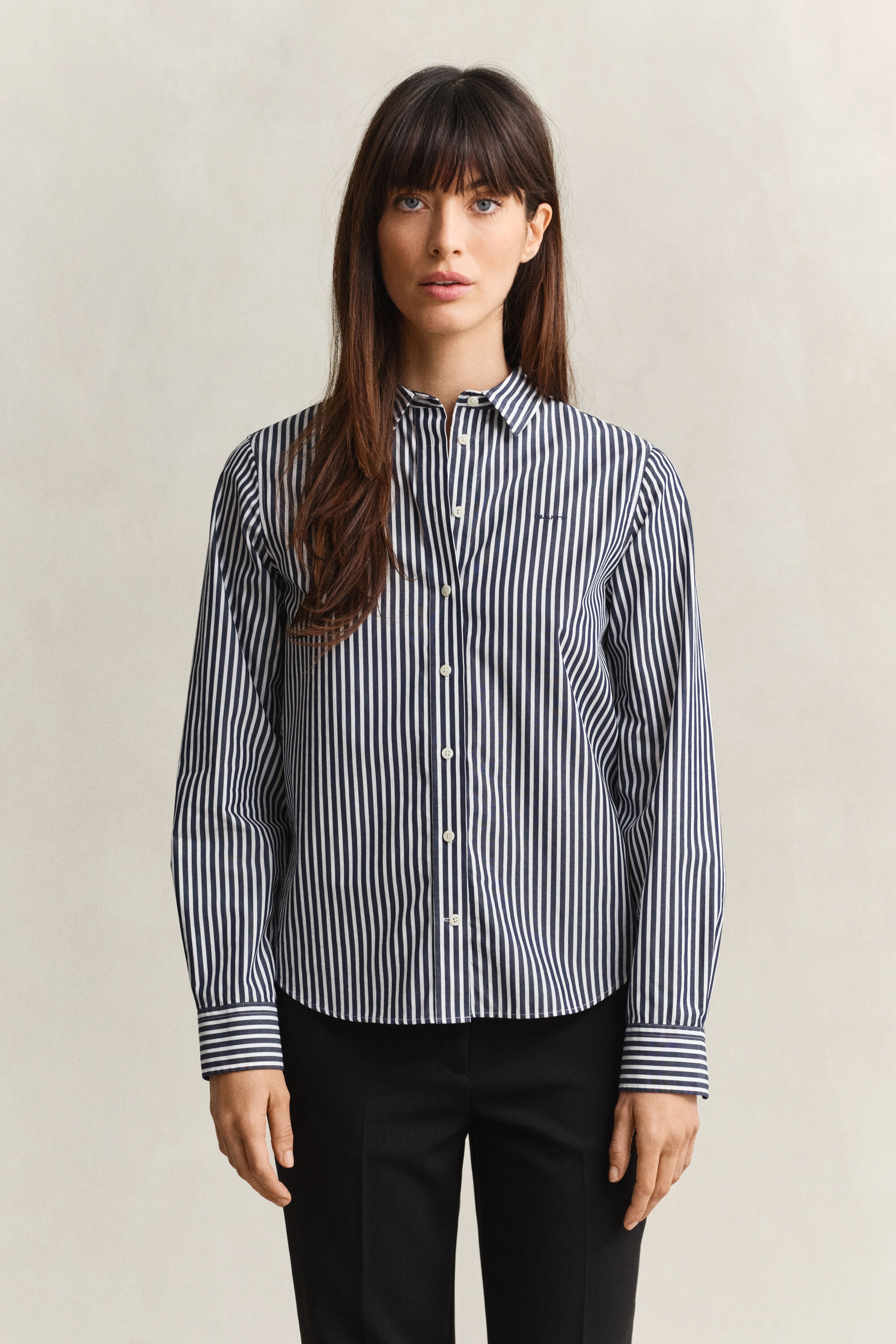 Classic Regular Striped Poplin Shirt