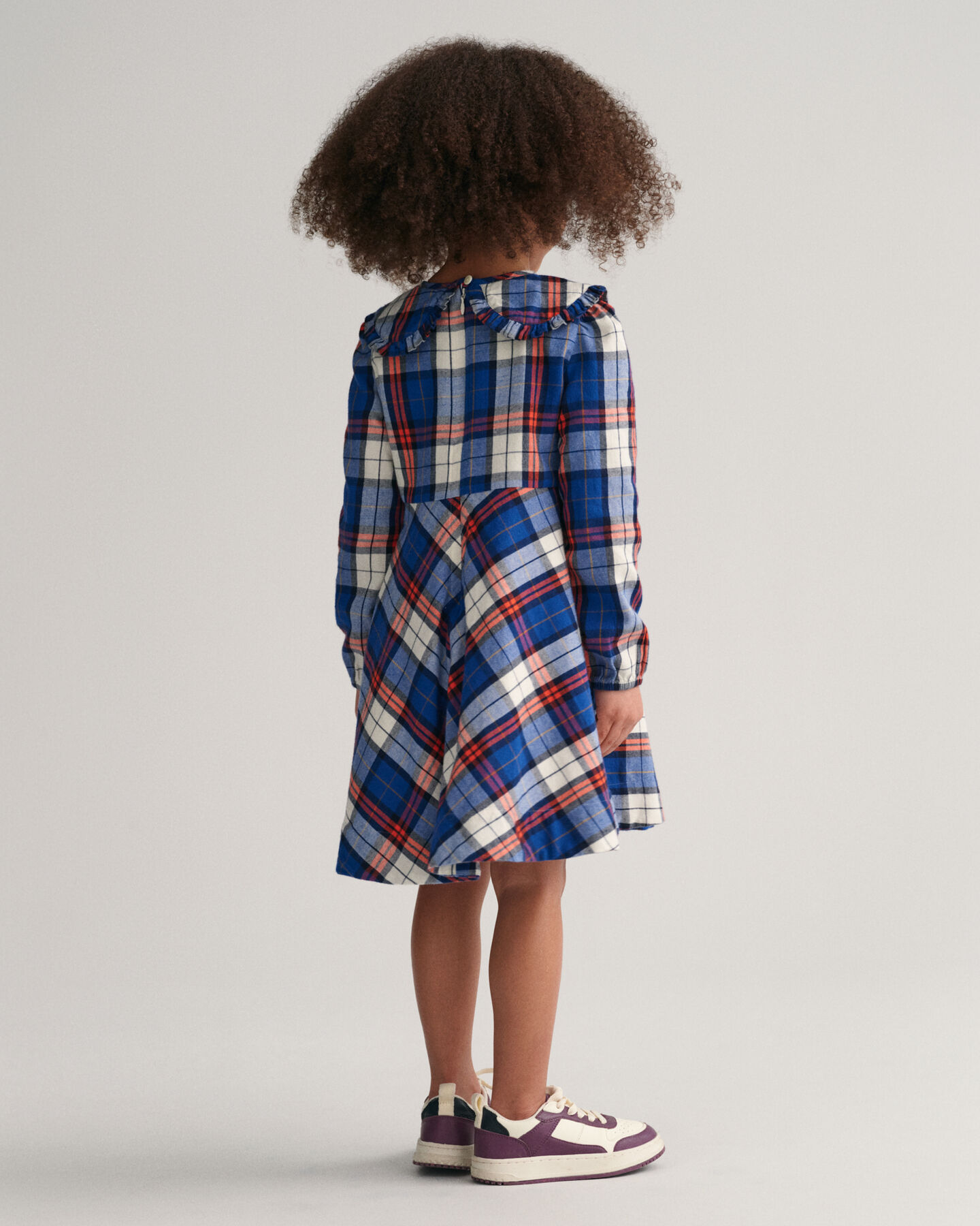 Girls Checked Flannel Dress
