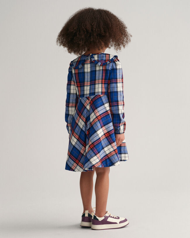Girls Checked Flannel Dress