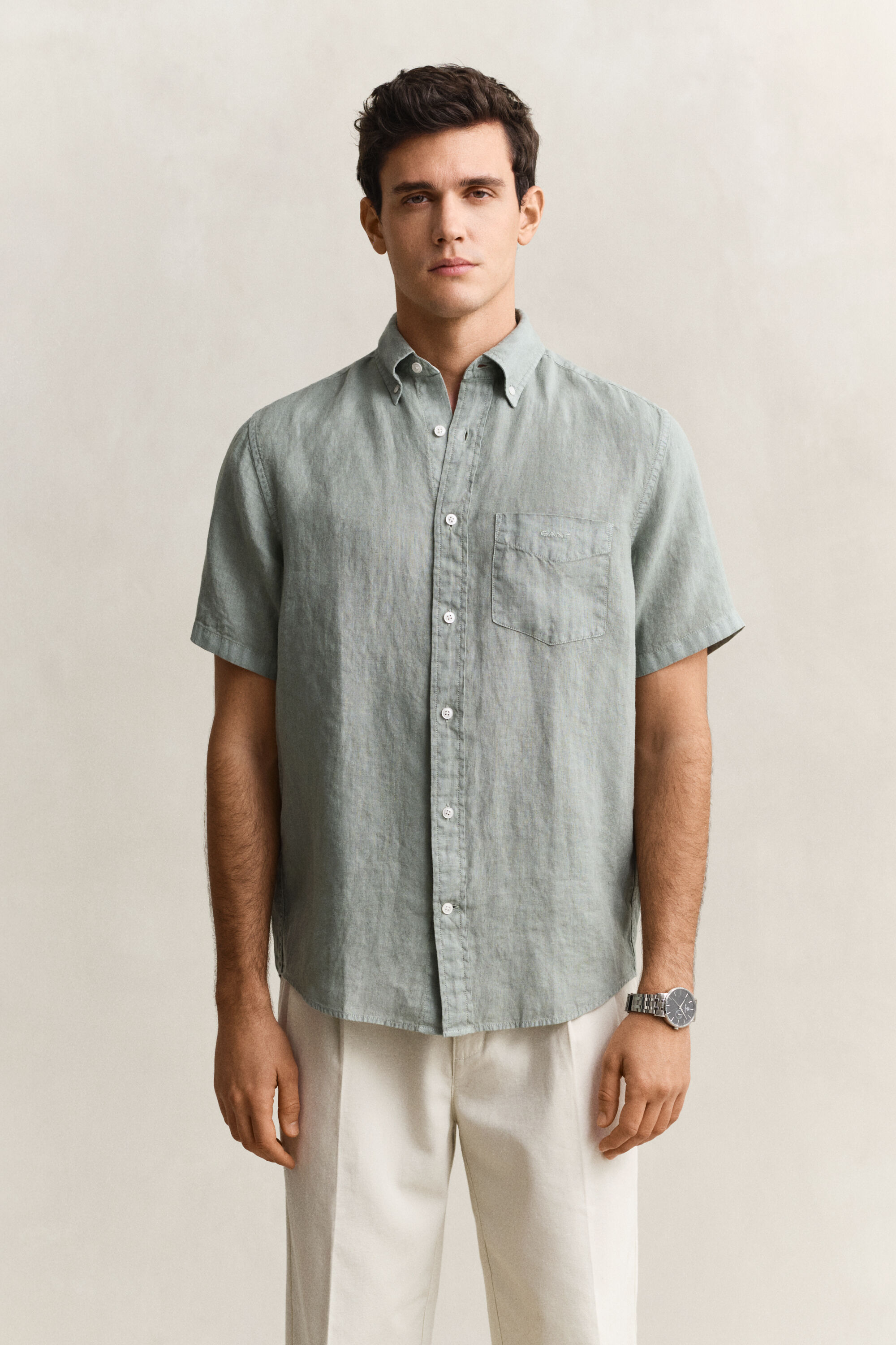Short Sleeve Linen Shirt