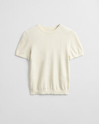 Lightweight Knit Short Sleeve Crew Neck Sweater