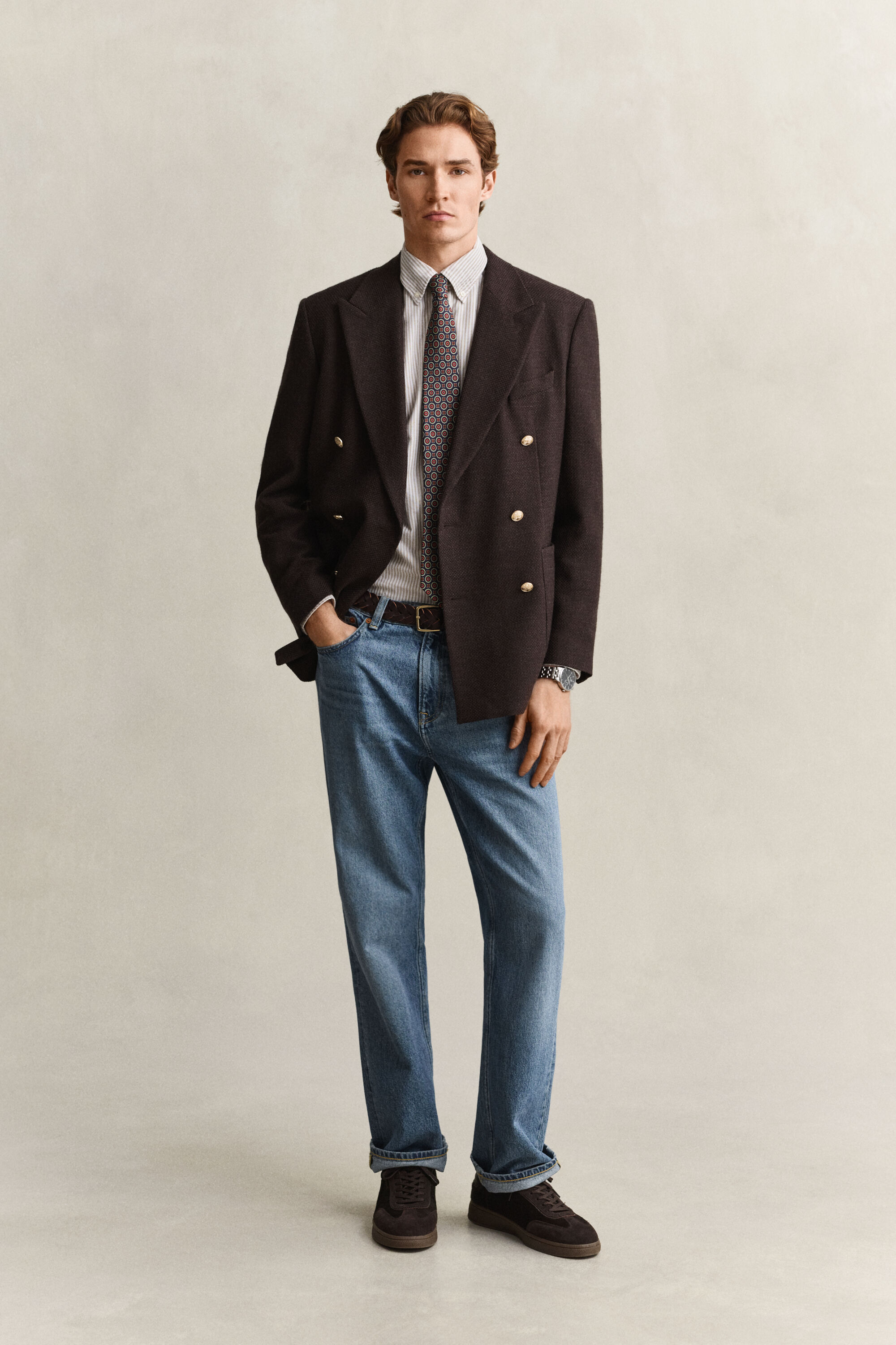 Banker Stripe Classic Oxford Shirt