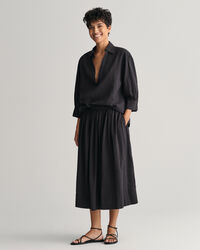 Seersucker Striped Pull-On Skirt