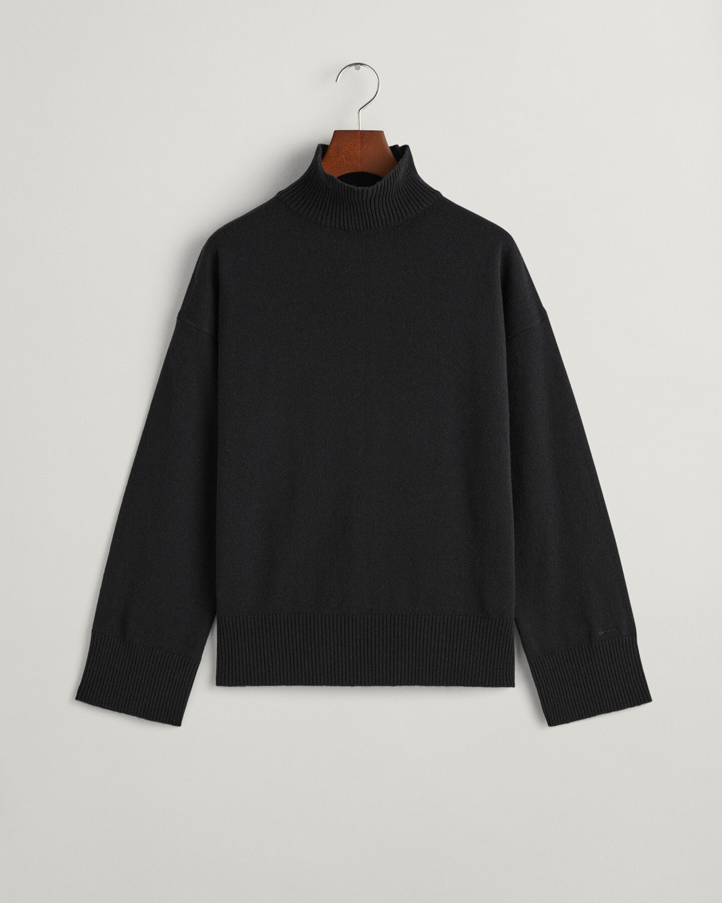 Superfine Lambswool Stand Collar Sweater