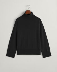 Superfine Lambswool Stand Collar Sweater