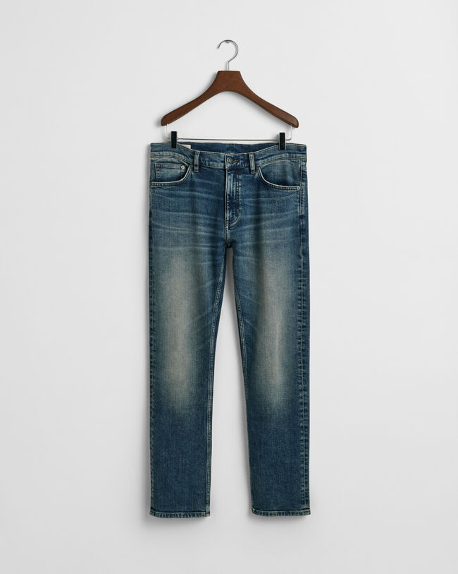 Regular Fit Vintage Wash Jeans