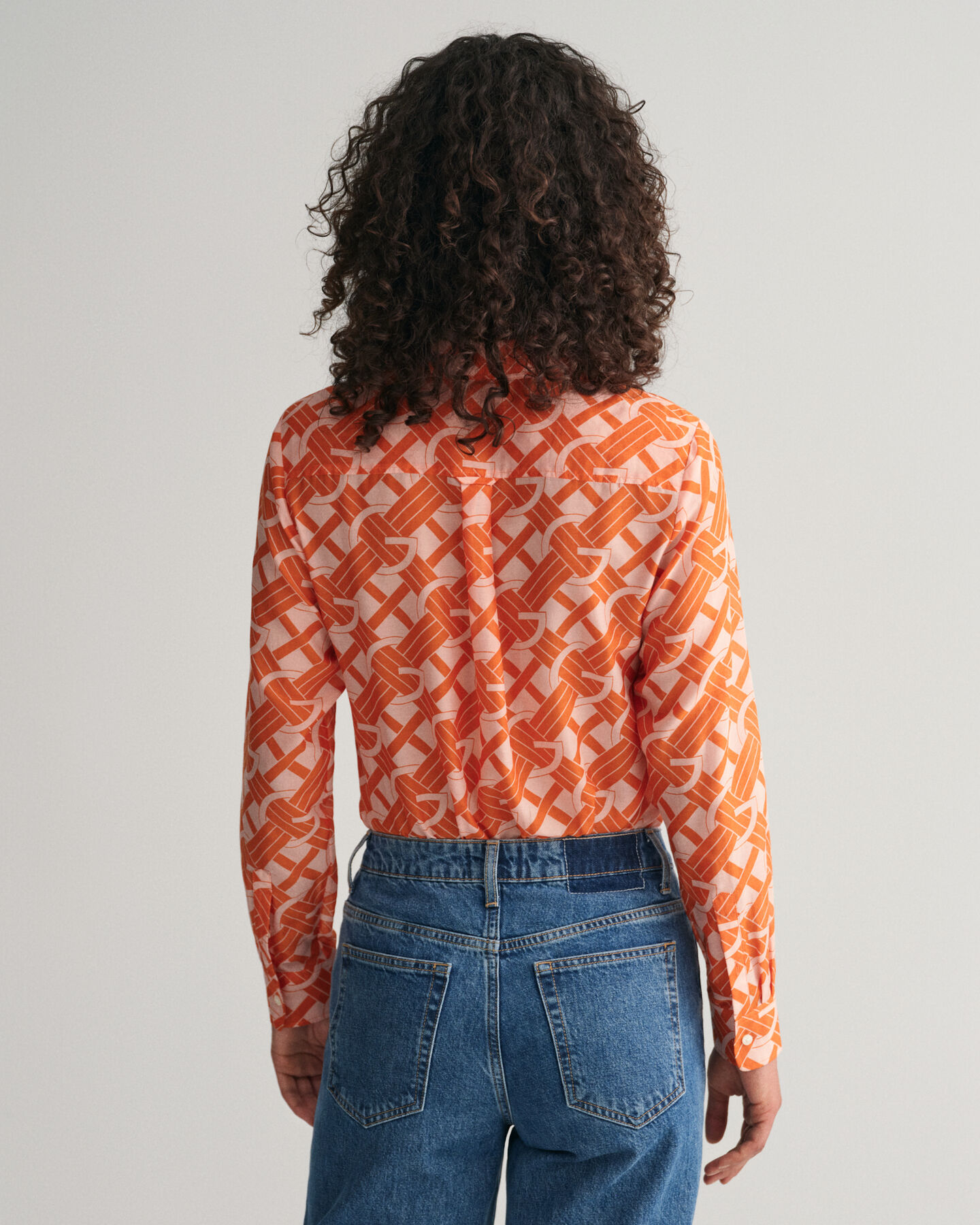 Regular Fit G Patterned Cotton Silk Shirt