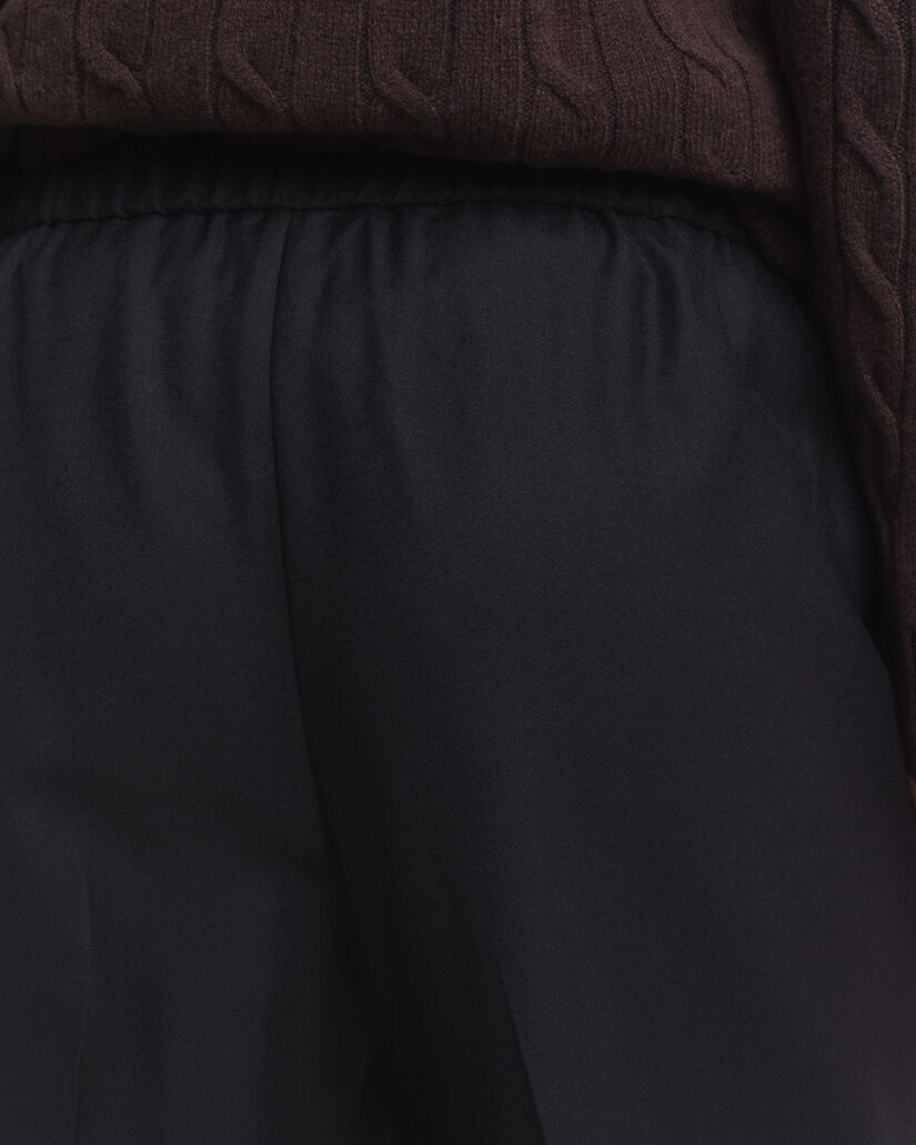 Wool Blend Pull-On Pants