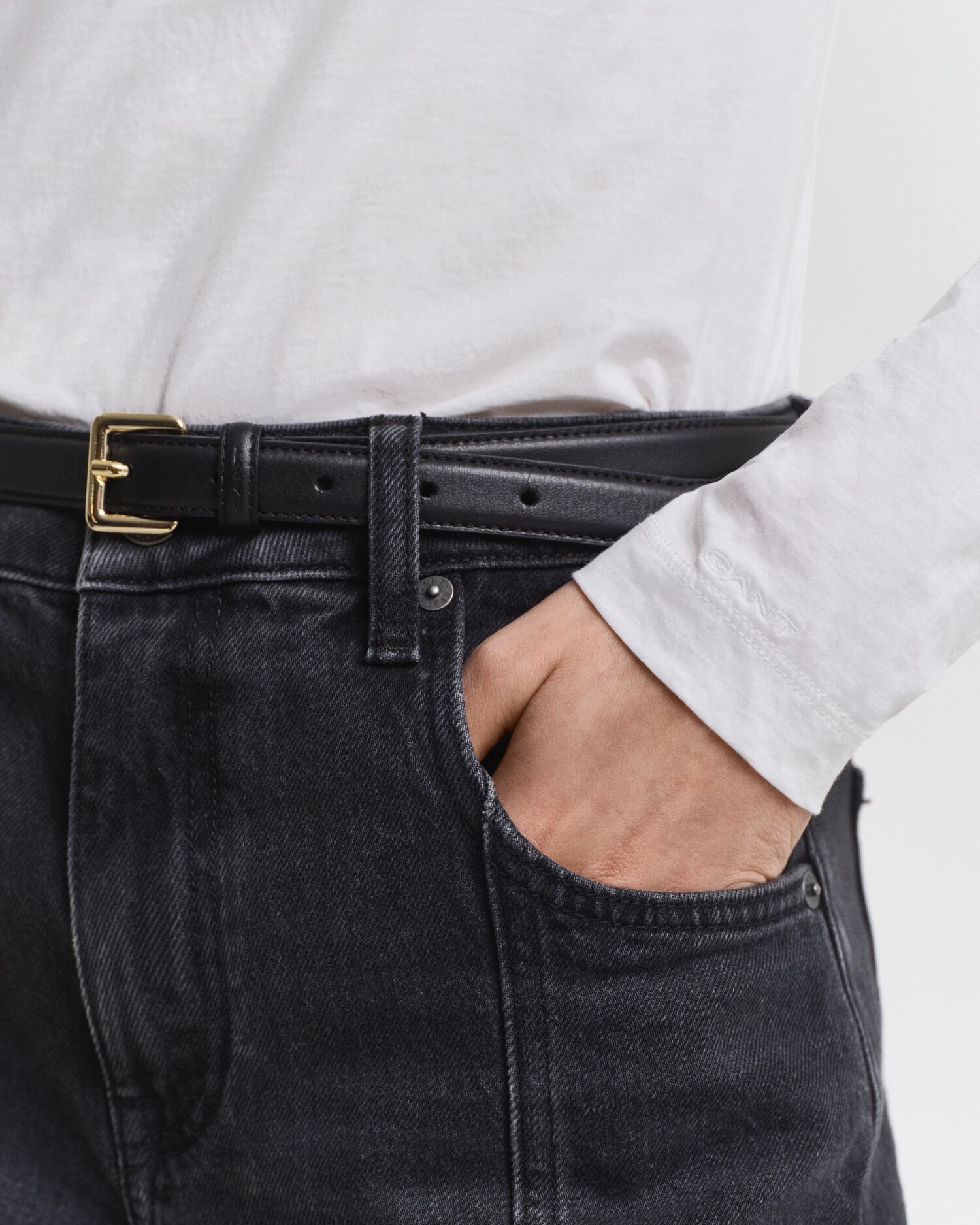 Lightweight Cotton Turtleneck Top