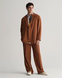 Relaxed Fit Silk Suit Blazer